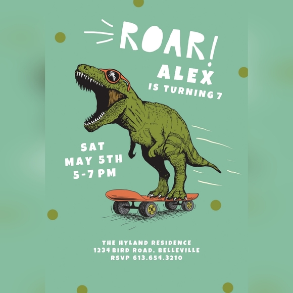 Custom Children's Birthday Party Invitations - Picture 8 of 12